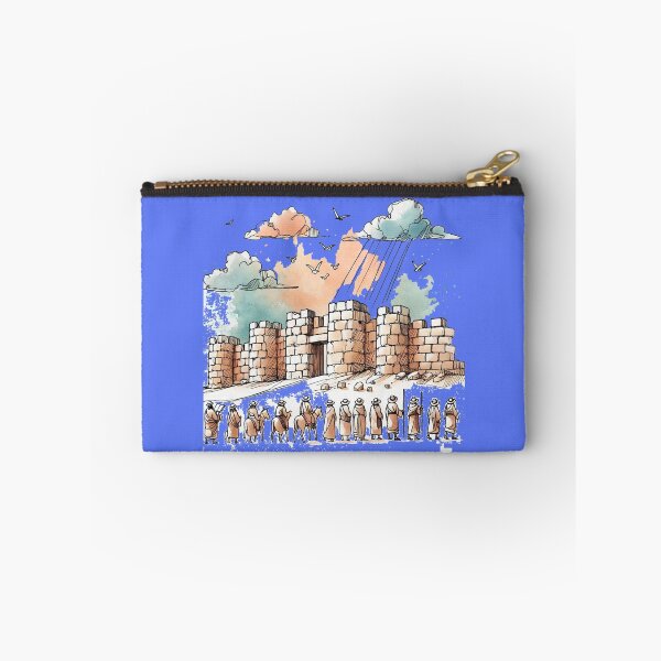 Item preview, Sketch of Jericho's Walls Falling – Biblical Story in Art,  designed and sold by PaintMeWorld.