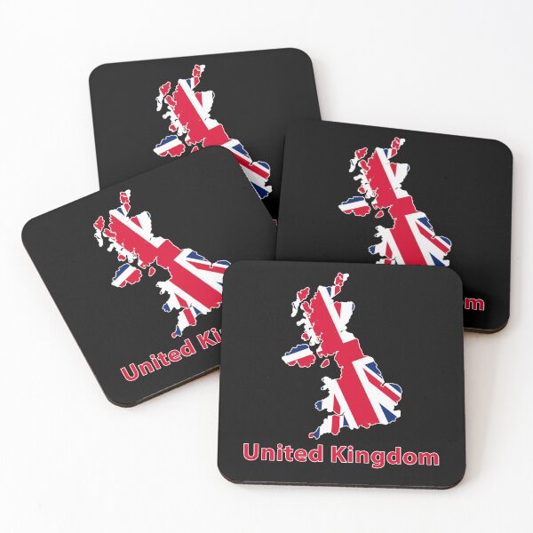 Item preview, United Kingdom Map with Union Jack Flag Overlay - Iconic UK Design designed and sold by Michael van der Hoorn.
