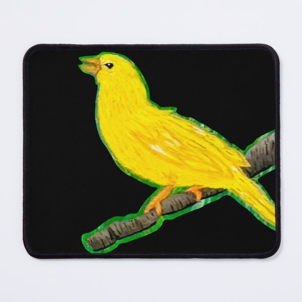 Item preview, Singing Yellow Canary - Black Background designed and sold by AwesomeAla.
