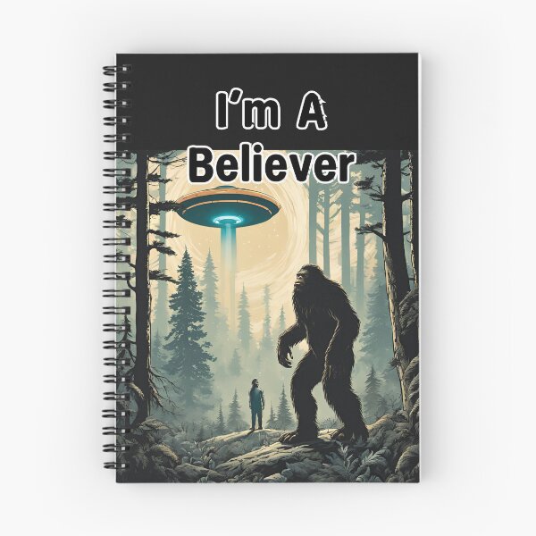 Item preview, I'm A Beliver, UFO Bigfoot Aliens designed and sold by FroggyFly Designs.