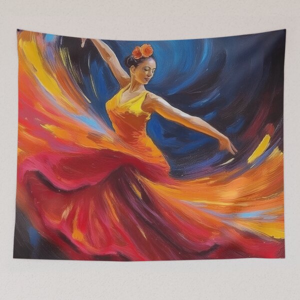 Item preview, Flamenco Dancer spinning in Graffiti Abstract Style  designed and sold by Boxing Kangaroo Retail Company.