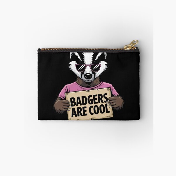 Item preview, Cool Badger Wearing Sunglasses – "Badgers Are Cool" Sign designed and sold by Prime-Studio.