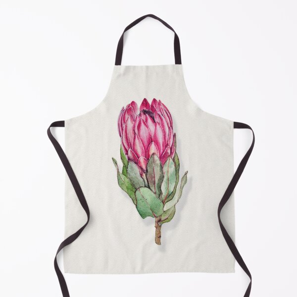 Item preview, Protea flower painted in watercolor designed and sold by minsillust.
