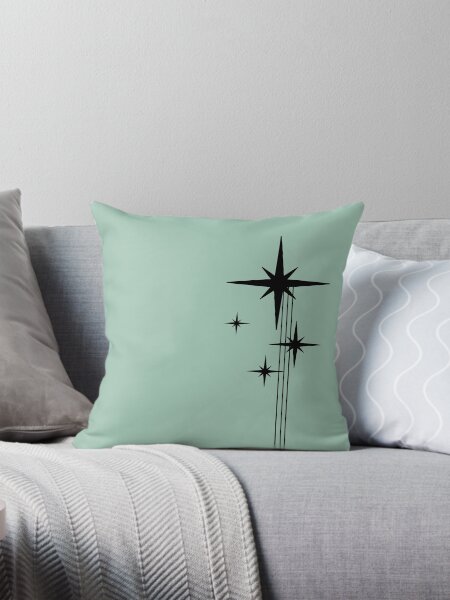 Item preview, 1950s Atomic Age Retro Starburst in Mint Green and Black designed and sold by kierkegaard.