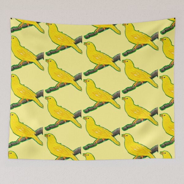 Item preview, Singing Yellow Canary - Yellow Background designed and sold by AwesomeAla.