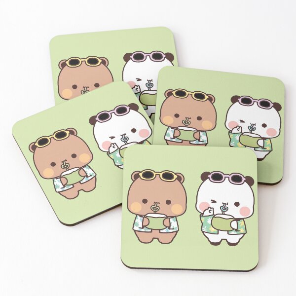 Item preview, Bubu and Dudu On Vacation Drink Coconut Juice designed and sold by PandaBearShop.