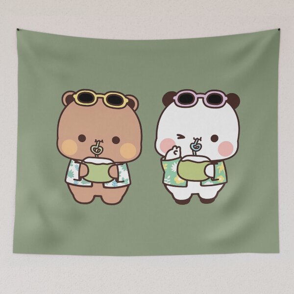 Item preview, Bubu and Dudu On Vacation Drink Coconut Juice designed and sold by PandaBearShop.