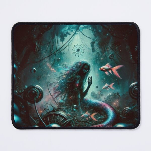 Item preview, AI generated mermaid, dystopian fantasy designed and sold by AI-this-is-AI.