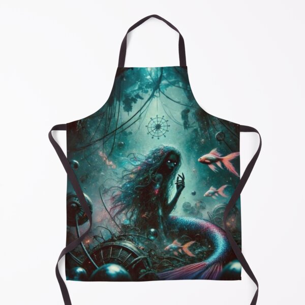 Item preview, AI generated mermaid, dystopian fantasy designed and sold by AI-this-is-AI.