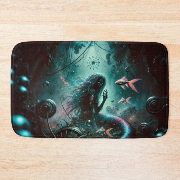 Item preview, AI generated mermaid, dystopian fantasy designed and sold by AI-this-is-AI.