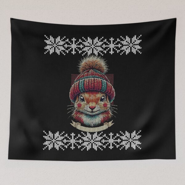 Item preview, Winter Squirrel With Hat designed and sold by LuminOrb.