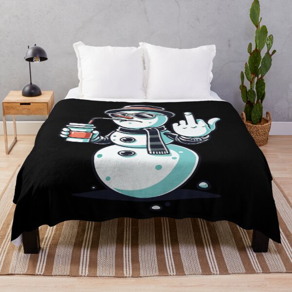 Item preview, Cool Snowman With Coffee And Attitude designed and sold by LuminOrb.
