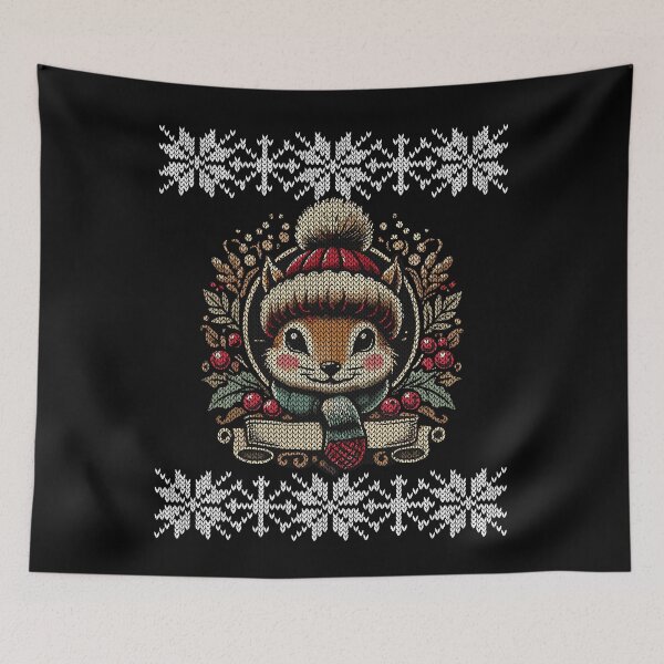 Item preview, Winter Squirrel Illustration designed and sold by LuminOrb.