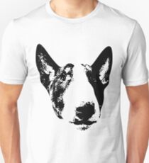 English Bull Terrier Face Unisex T-Shirt