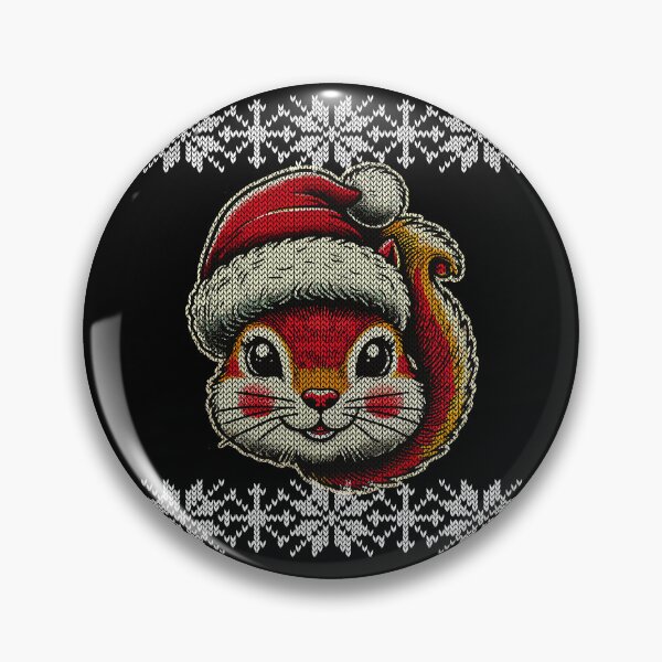 Item preview, Festive Squirrel Knitted Holiday Charm designed and sold by LuminOrb.