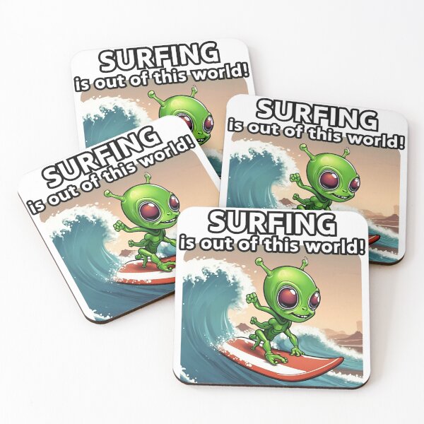 Item preview, Surfing is Out of This World designed and sold by FroggyFly Designs.