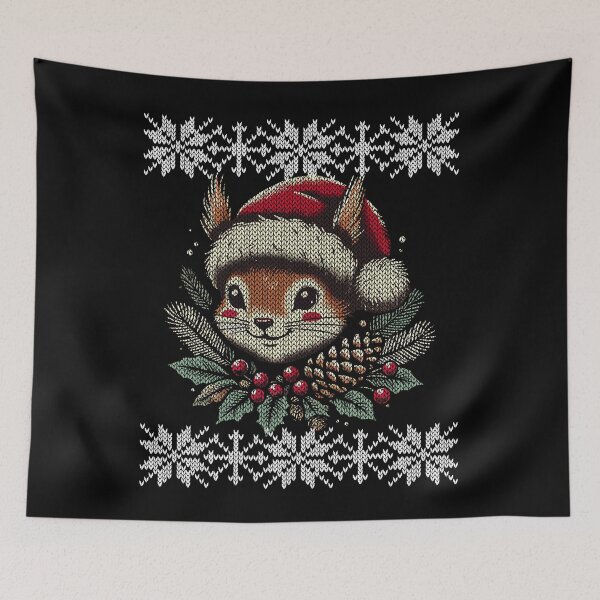 Item preview, Christmas Squirrel Knitting Pattern designed and sold by LuminOrb.