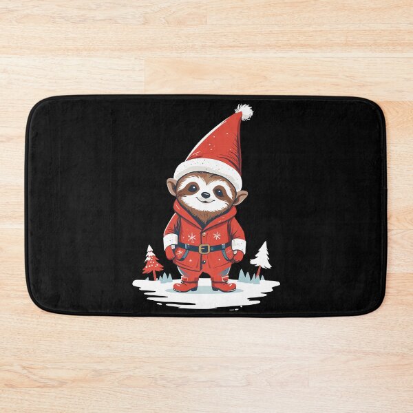 Item preview, Lazy Santa Claus Sloth Illustration designed and sold by LuminOrb.