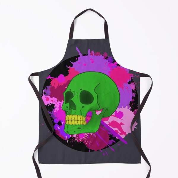 Item preview, Splatter skull designed and sold by Eclectic Gold.