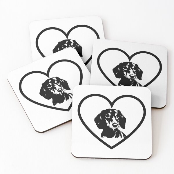 Item preview,  Dachshund Love Heart Silhouette designed and sold by LovingPresence.
