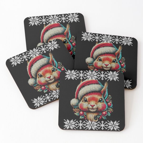 Item preview, Cute Christmas Squirrel With Hat designed and sold by LuminOrb.