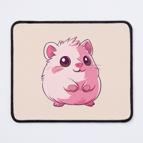 Item preview, Kawaii Fluffy Pink Hamster  designed and sold by MOONE FLOWER.