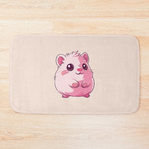Item preview, Kawaii Fluffy Pink Hamster  designed and sold by MOONE FLOWER.