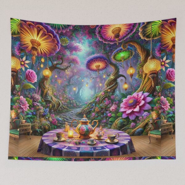 Item preview, Enchanted Tea Garden: A Wonderland Escape designed and sold by Meta2Physical.