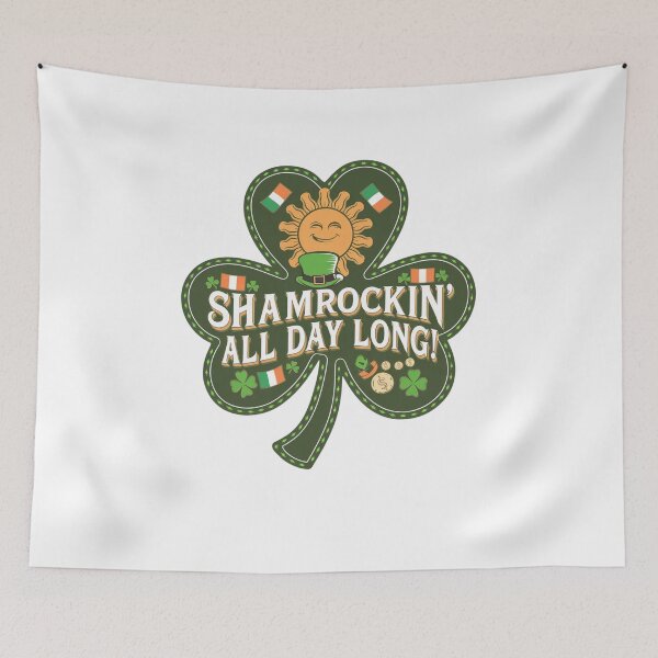 Item preview, Shamrockin All Day Long St Patricks Day Design designed and sold by Peter Stawicki.
