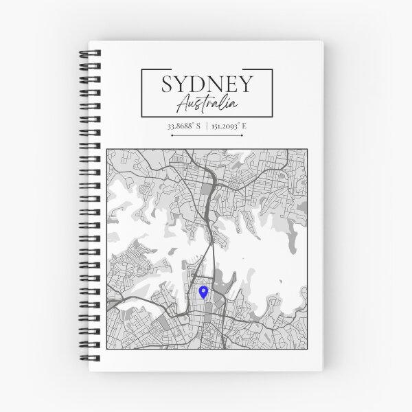 Item preview, Sydney City Australia Map Print designed and sold by JoyfulPaperie.