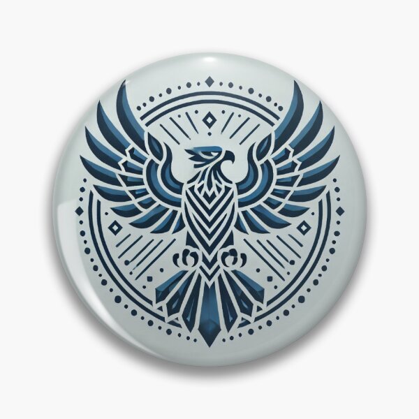 Item preview, AI generated blue eagle pattern designed and sold by AI-this-is-AI.