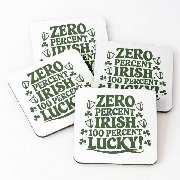 Item preview, Zero Percent Irish, 100 Percent Lucky Harp Design  - St Patricks Day Design designed and sold by Peter Stawicki.