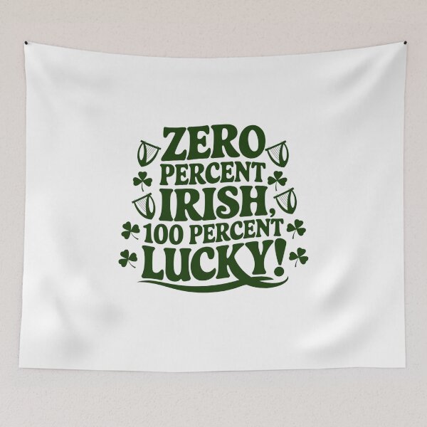Item preview, Zero Percent Irish, 100 Percent Lucky Harp Design  - St Patricks Day Design designed and sold by Peter Stawicki.