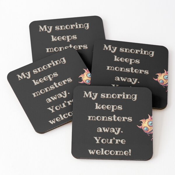 Item preview, My Snoring Keeps Monsters Away – Funny Gift for Snorers designed and sold by Ver-Payah.