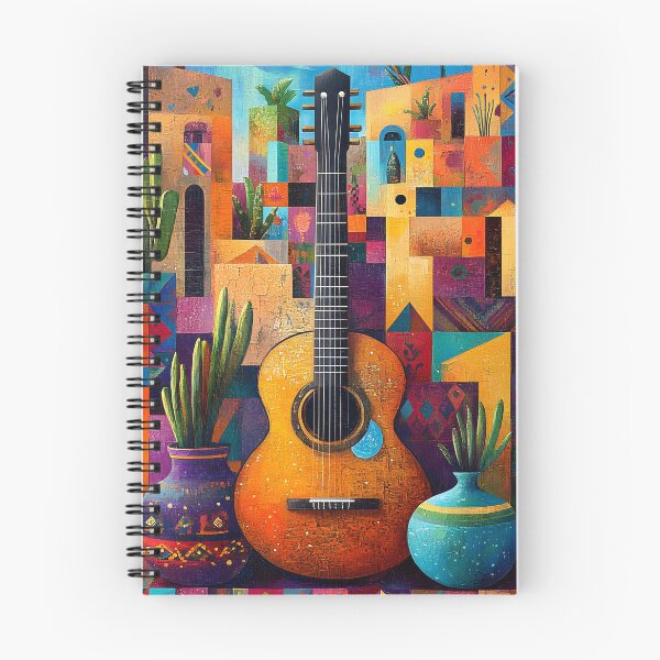 Item preview, Vibrant Guitar Among Colorful Desert Landscape designed and sold by Artessie.