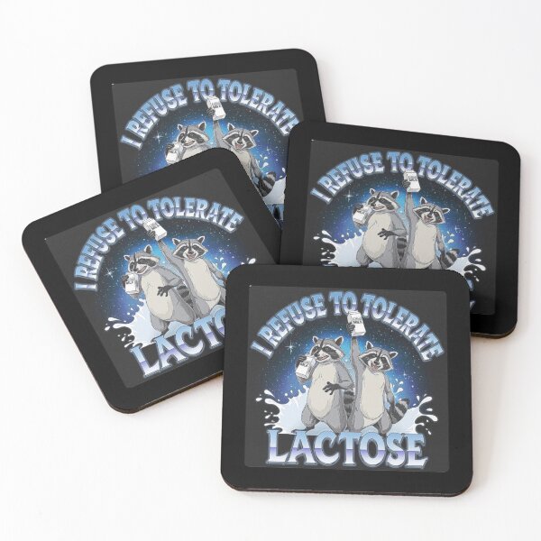 Item preview, Funny Raccoons Declaring War on Lactose Milk designed and sold by love3617.