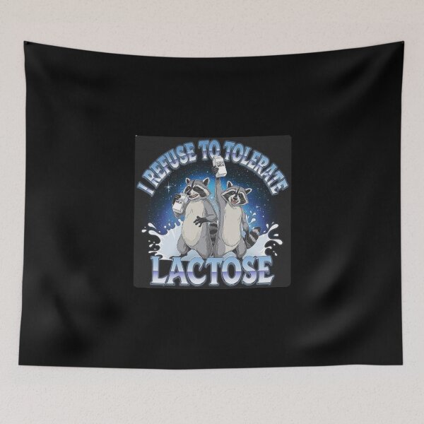 Item preview, Funny Raccoons Declaring War on Lactose Milk designed and sold by love3617.