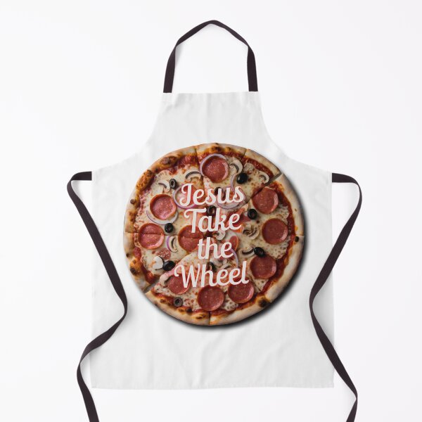 Item preview, Jesus Take the Wheel – Funny Pizza Design designed and sold by Prime-Studio.
