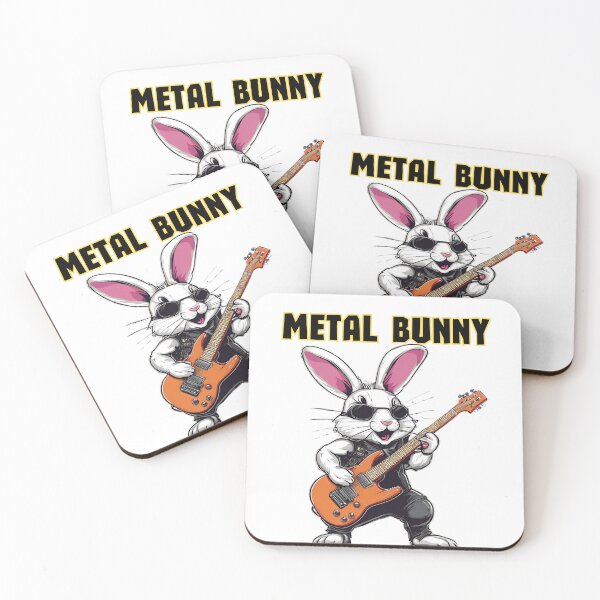 Item preview, Metal Bunny Rock Guitarist designed and sold by FroggyFly Designs.