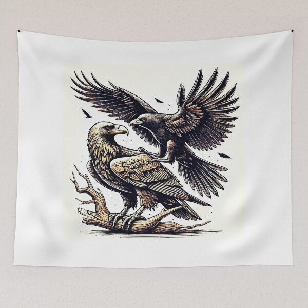 Item preview, Clash of Wings – Eagle & Crow designed and sold by Dogandesighn.