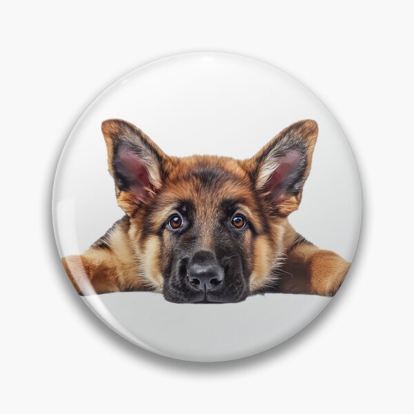Item preview, German Shepherd puppy lying on the floor and waiting to play! designed and sold by GigiVisual.