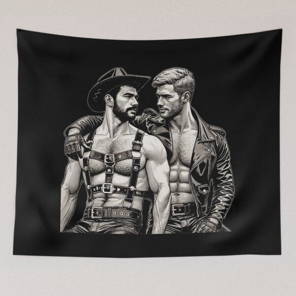 Item preview, Gay Leather Daddies My Mexican Cowboy Leder Pride Graphic Design designed and sold by ItsAKinkThing.