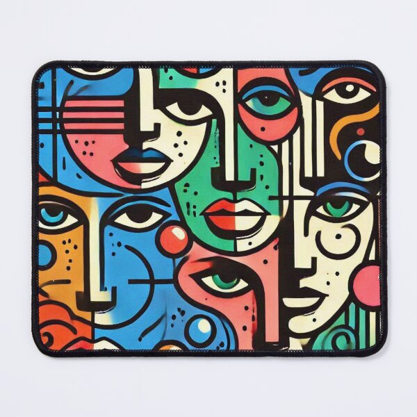Item preview, 90's Abstract Faces designed and sold by Myra365Art.