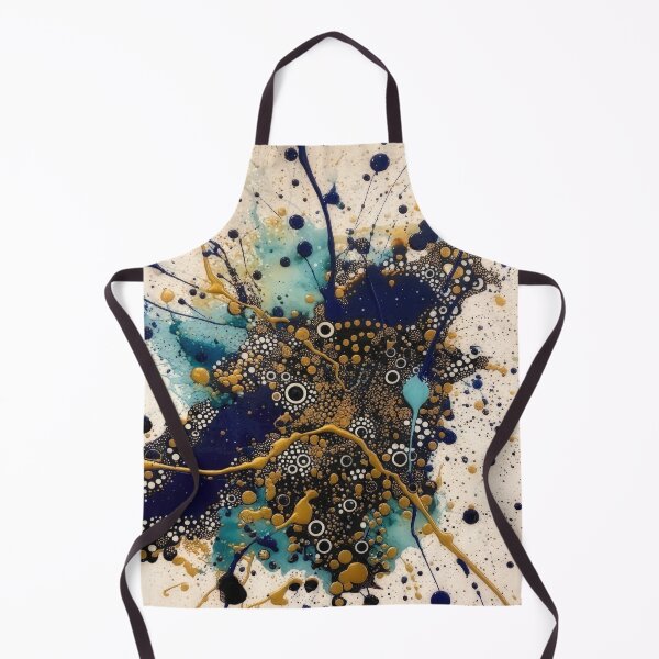 Item preview, Celestial Dance: Gold and Navy Abstract Art designed and sold by Tony Anastasi.
