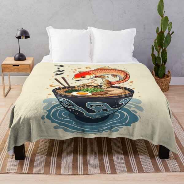 Item preview, Koi Fish Eating Ramen Bowl Japanese Noodle Lover designed and sold by Designer-Girl.