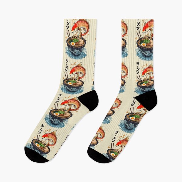 Item preview, Koi Fish Eating Ramen Bowl Japanese Noodle Lover designed and sold by Designer-Girl.