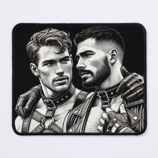 Artikelvorschau, Gay Leather Daddies Deutsche Lederbiker Intensives Pride-Grafikdesign entworfen und verkauft von ItsAKinkThing.