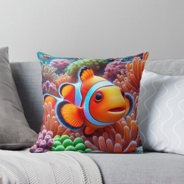 Item preview, Clown Fish Coral Reef designed and sold by Myra365Art.