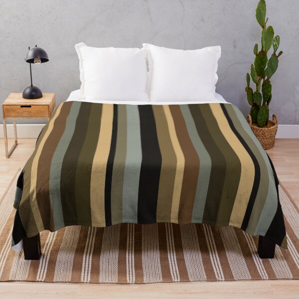 Item preview, Julier Pass Handsome Earth Tone Stripes designed and sold by AntiqueImages.