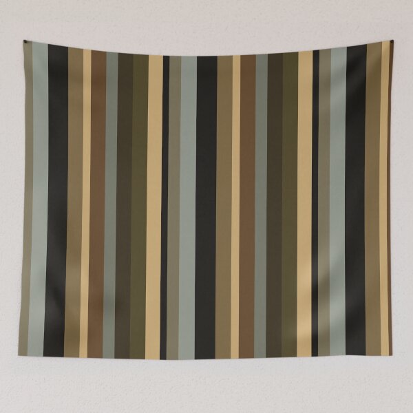 Item preview, Julier Pass Handsome Earth Tone Stripes designed and sold by AntiqueImages.